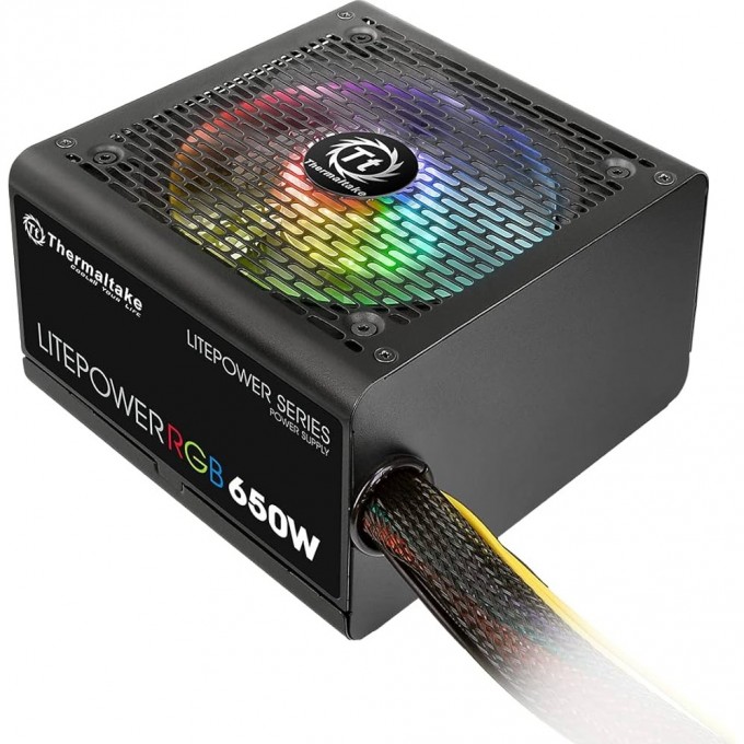 Блок питания THERMALTAKE LITEPOWER RGB 650W PS-LTP-0650NHSANE-1 Блок питания THERMALTAKE LITEPOWER RGB 650W PS-LTP-0650NHSANE-1