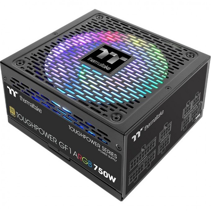 Блок питания THERMALTAKE TOUGHPOWER GF1 ARGB 750W GOLD - TT PREMIUM EDITION PS-TPD-0750F3FAGE-1 Блок питания THERMALTAKE TOUGHPOWER GF1 ARGB 750W GOLD - TT PREMIUM EDITION PS-TPD-0750F3FAGE-1