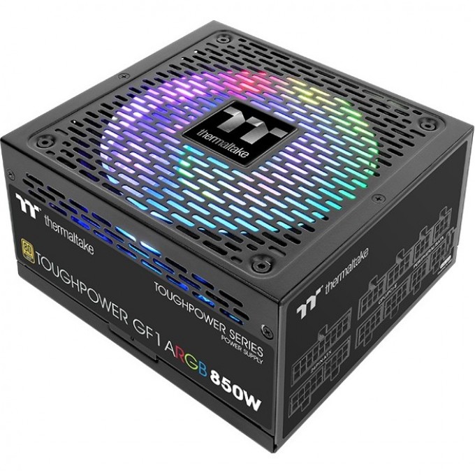 Блок питания THERMALTAKE TOUGHPOWER GF1 ARGB 850W GOLD - TT PREMIUM EDITION PS-TPD-0850F3FAGE-1 Блок питания THERMALTAKE TOUGHPOWER GF1 ARGB 850W GOLD - TT PREMIUM EDITION PS-TPD-0850F3FAGE-1