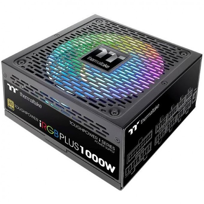 Блок питания THERMALTAKE TOUGHPOWER IRGB PLUS 1000W DIGITAL черный PS-TPI-1000F3FDGE-1 Блок питания THERMALTAKE TOUGHPOWER IRGB PLUS 1000W DIGITAL черный PS-TPI-1000F3FDGE-1