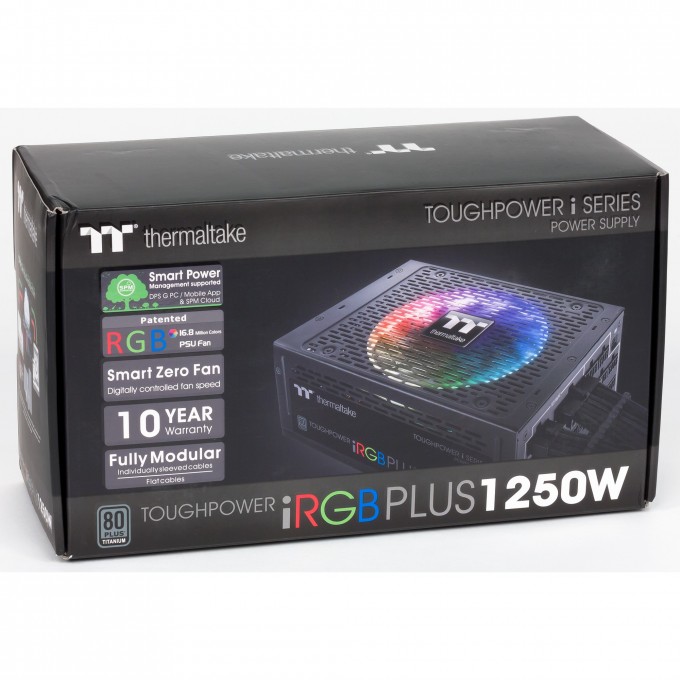 Блок питания THERMALTAKE Toughpower iRGB PLUS 1250W Gold - TT Premium Edition PS-TPI-1250F3FDTE-1 Блок питания THERMALTAKE Toughpower iRGB PLUS 1250W Gold - TT Premium Edition PS-TPI-1250F3FDTE-1