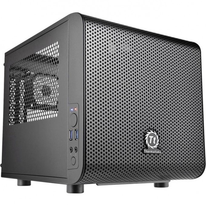 Корпус THERMALTAKE CORE V1 без БП miniITX 2xUSB3.0 audio bott PSU черный CA-1B8-00S Корпус THERMALTAKE CORE V1 без БП miniITX 2xUSB3.0 audio bott PSU черный CA-1B8-00S
