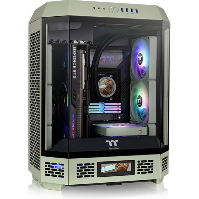 Корпус THERMALTAKE MID TOWER CHASSIS The Tower 600 Matcha Green Корпус THERMALTAKE MID TOWER CHASSIS The Tower 600 Matcha Green