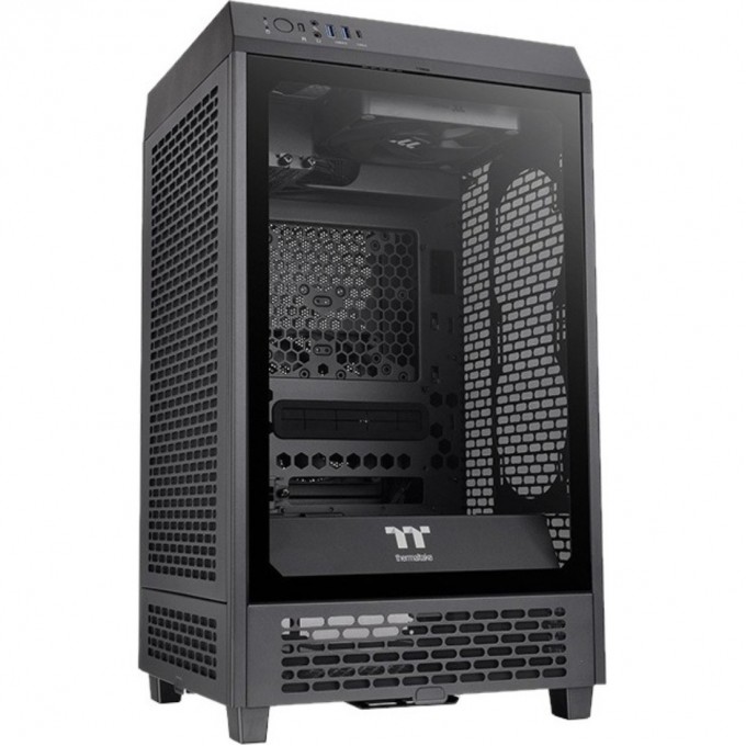 Корпус THERMALTAKE THE TOWER 200 TURQUOISE /Turquoise/Win/SPCC/Tempered Glass*1/CT140 Fan*2/Color Box CA-1X9-00SBWN-00 Корпус THERMALTAKE THE TOWER 200 TURQUOISE /Turquoise/Win/SPCC/Tempered Glass*1/CT140 Fan*2/Color Box CA-1X9-00SBWN-00