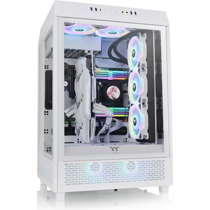 Корпус THERMALTAKE The Tower 500 Snow Mid Tower Chassis CA-1X1-00M6WN-00 Корпус THERMALTAKE The Tower 500 Snow Mid Tower Chassis CA-1X1-00M6WN-00