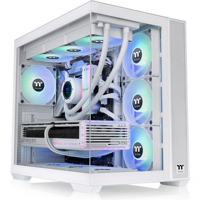 Корпус THERMALTAKE VIEW 380 TG ARGB SNOW MID TOWER CHASSIS View 380 TG ARGB Snow White Корпус THERMALTAKE VIEW 380 TG ARGB SNOW MID TOWER CHASSIS View 380 TG ARGB Snow White