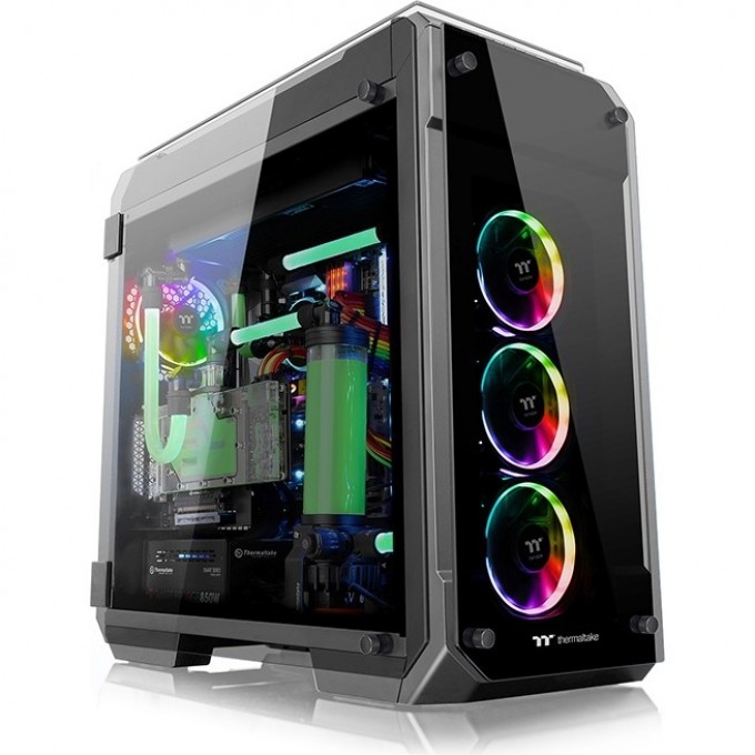 Корпус THERMALTAKE VIEW TG RGB без БП ATX audio bott PSU черный CA-1I7-00F1WN-01 Корпус THERMALTAKE VIEW TG RGB без БП ATX audio bott PSU черный CA-1I7-00F1WN-01