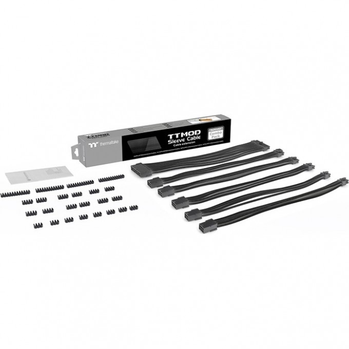 Удлинители кабелей THERMALTAKE TtMod Sleeve Cable (Cable Extension) – Black AC-052-CN1NAN-A3 Удлинители кабелей THERMALTAKE TtMod Sleeve Cable (Cable Extension) – Black AC-052-CN1NAN-A3