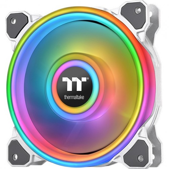 Вентилятор THERMALTAKE Riing Quad 12 RGB Radiator Fan TT Premium Edition Single Fan Pack - White CL-F100-PL12SW-C Вентилятор THERMALTAKE Riing Quad 12 RGB Radiator Fan TT Premium Edition Single Fan Pack - White CL-F100-PL12SW-C