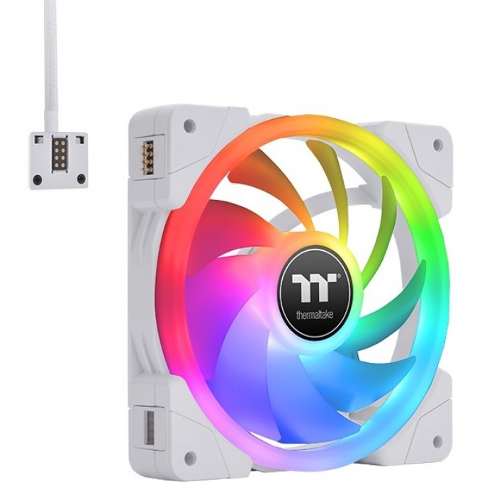 Вентилятор в корпус THERMALTAKE SWAFAN EX14 RGB PC Cooling Fan White TT Premium Edition (3-Fan Pack) CL-F162-PL14SW-A Вентилятор в корпус THERMALTAKE SWAFAN EX14 RGB PC Cooling Fan White TT Premium Edition (3-Fan Pack) CL-F162-PL14SW-A